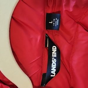 Red down parka